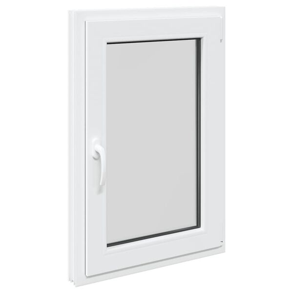 vidaXL Basement Window RISOR 60x80 cm Tilt&Turn DIN Right White