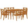vidaXL 7 Piece Garden Dining Set Solid Wood Acacia