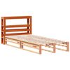 vidaXL Headboard with Shelves Wax Brown 90 cm Solid Wood Pine