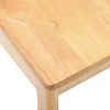 vidaXL Dining Chair 2 pcs Natural Solid Rubberwood