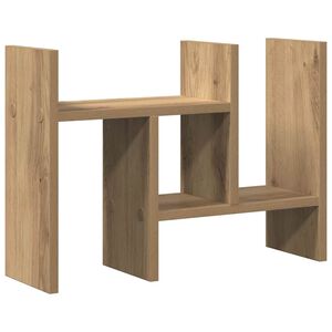 vidaXL Desk Organiser Artisan Oak 50 x 15.5 x 35.5 cm Engineered Wood