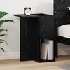 vidaXL End Table Black Oak 35 x 40 x 55 cm Engineered Wood