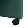 vidaXL Dining Chairs with Wheels 2 pcs Dark green 58 x 65 x 94 cm