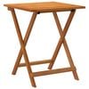 vidaXL Garden Table Folding Natural 60 x 60 x 72 cm Solid Acacia Wood