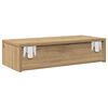 vidaXL Wall Shelf with Drawers Artisian Oak 60x26.5x15 cm Engineered Wood