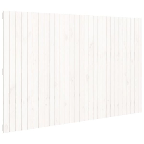 vidaXL Wall Headboard White 185x3x110 cm Solid Wood Pine