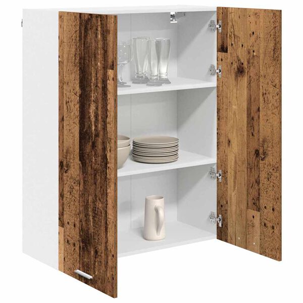 vidaXL Hanging Cabinet Old Wood 80 x 31 x 100 cm Engineered Wood