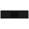 vidaXL TV Units 2 pcs Black 180 x 34 x 50 cm Engineered wood