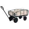 vidaXL Garden Hand Trolley Metal and Wood 250 kg