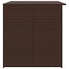 vidaXL Garden Storage Box Brown 150x100x100 cm Poly Rattan