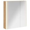 vidaXL Bathroom Mirror Cabinet Artisian Oak 63.5 x 15.5 x 70 cm
