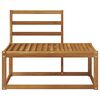 vidaXL Outdoor End Sofa Natural 91 x 63 x 73 cm Solid Acacia Wood