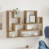 vidaXL Wall Cube Other Artisan oak 96 x 12 x 64 cm Engineered wood