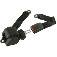 Carpoint 3-Point Safety Belt Automatic Black