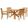 vidaXL Garden Dining Set 3 pcs Brown Solid Acacia wood