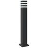 vidaXL Outdoor Floor Lamps with Sensors 3pcs Black 80 cm Aluminium