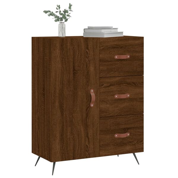 vidaXL Sideboard Brown Oak 69.5x34x90 cm Engineered Wood