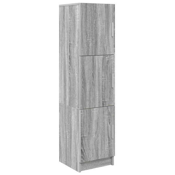 vidaXL Highboard Grey Sonoma 31.5 x 32 x 122.5 cm