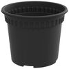 vidaXL Round Flower Pot 24 pcs Black &Oslash; 12.5 x 10 cm Plastic