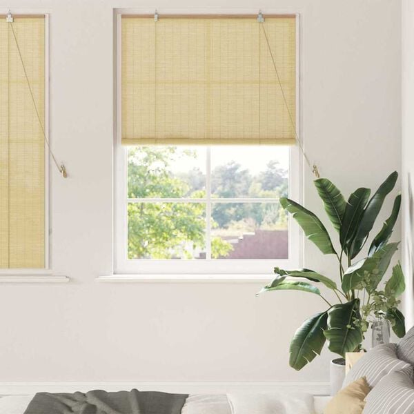 vidaXL Window Blinds & Shades Other Manual Natural Bamboo