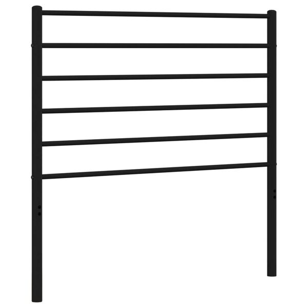 vidaXL Metal Headboard Black 75 cm