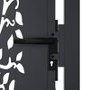 vidaXL Garden Gate Anthracite 100x175 cm Steel Tree Design