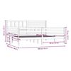 vidaXL Bed Frame without Mattress Black Solid Wood 200x200 cm