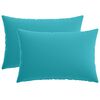 vidaXL Cushion Cover 2 pcs HEERLEN Turquoise 30 x 50 cm Polyester