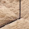 vidaXL Shaggy Rug High Pile NAVARRA Beige 120x120 cm Polyester