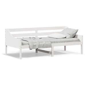 vidaXL Day Bed without Mattress White 80x200 cm Solid Wood Pine