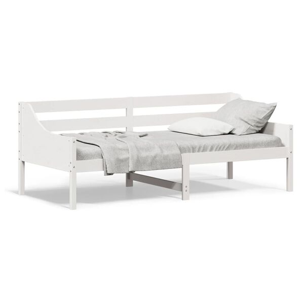 vidaXL Day Bed without Mattress White 80x200 cm Solid Wood Pine