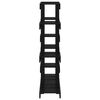vidaXL Plant Stand Black 104.5x25x109.5 cm Solid Wood Pine