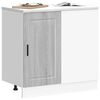 vidaXL Kitchen Base Cabinet Porto Grey Sonoma Engineered Wood