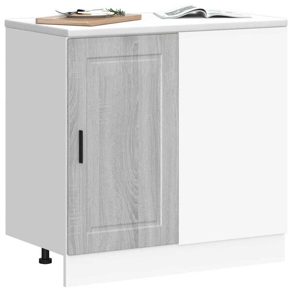 vidaXL Kitchen Base Cabinet Porto Grey Sonoma Engineered Wood