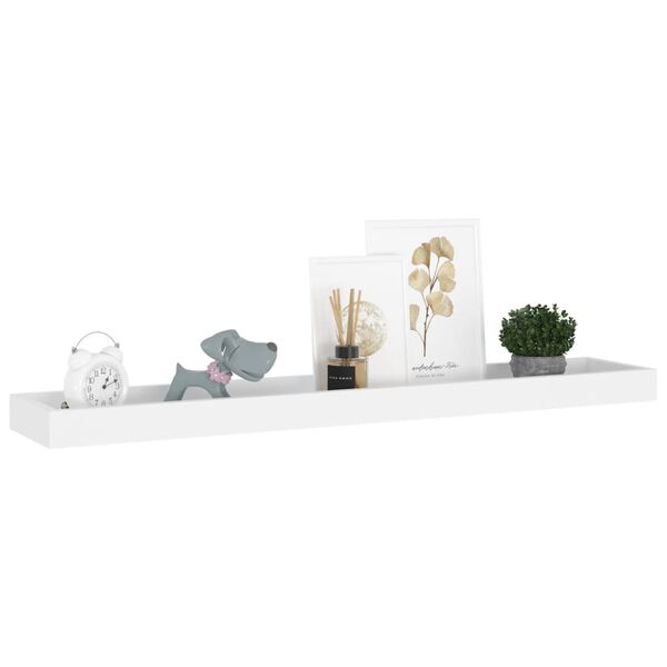 vidaXL Loggia Wall Shelves 4 pcs Oak and White 80x15x4 cm MDF