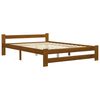 vidaXL Bed Frame without Mattress Honey Brown Solid Wood 160x200 cm (322009+2x321987)