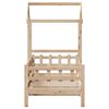 vidaXL Day Bed with Roof without Mattress 80x200 cm Solid Wood