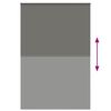vidaXL Roller Blind Blackout Grey 145x210 cm Fabric Width 141.6 cm Polyester