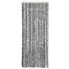 vidaXL Fly Curtain Grey and Black and White 56x185 cm Chenille