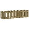 vidaXL Garden Raised Bed with Fence Design 200x50x50 cm Impregnated Wood Pine