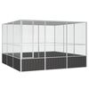 vidaXL Bird Cage | Anthracite | Galvanised Steel | Large | Bird Cage