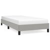 vidaXL Bed Frame without Mattress Light Grey 90x190 cm Single Single Fabric