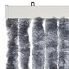 vidaXL Fly Curtain Silver 100x200 cm Chenille