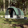 vidaXL Camping Tent Tunnel 3-Person Green Waterproof