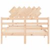 vidaXL Bed Frame without Mattress Double Solid Wood