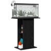 vidaXL Aquarium Stand Black Oak 60.5x36x72.5 cm Engineered Wood