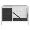 vidaXL Rabbit Hutch Grey 103x44x69.5 cm Solid Wood Pine
