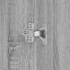 vidaXL Shoe Cabinet Grey Sonoma 80 x 39 x 178 cm Engineered Wood