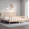 vidaXL Bed Frame without Mattress 200x200 cm Solid Wood Pine