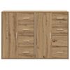 vidaXL Sideboards 2 pcs Artisan oak 60 x 31 x 84 cm Engineered wood